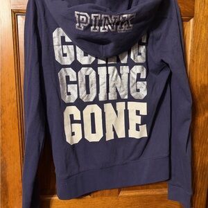 PINK Victoria's Secret Navy Varsity Jacket